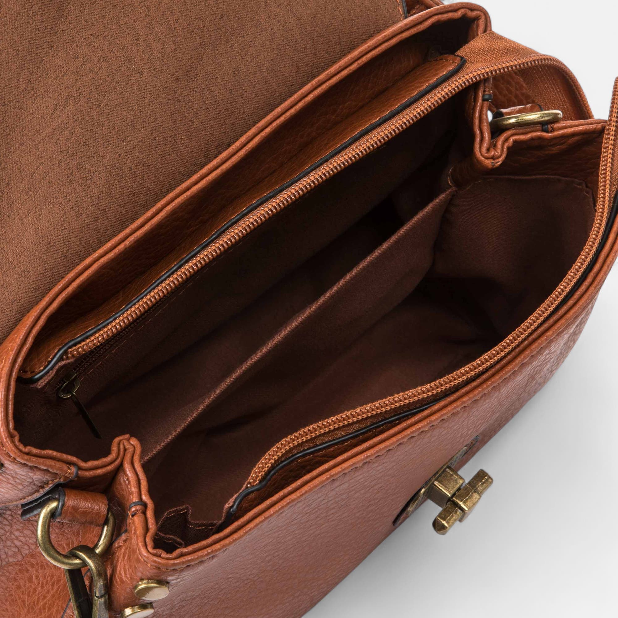 Sac bandoulière cognac