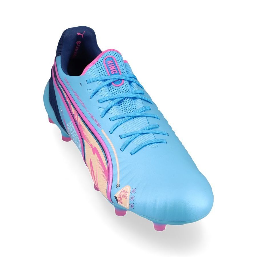 PUMA King Ultimate FG/AG Volume Up - Bleu/Poison Pink/Bleu