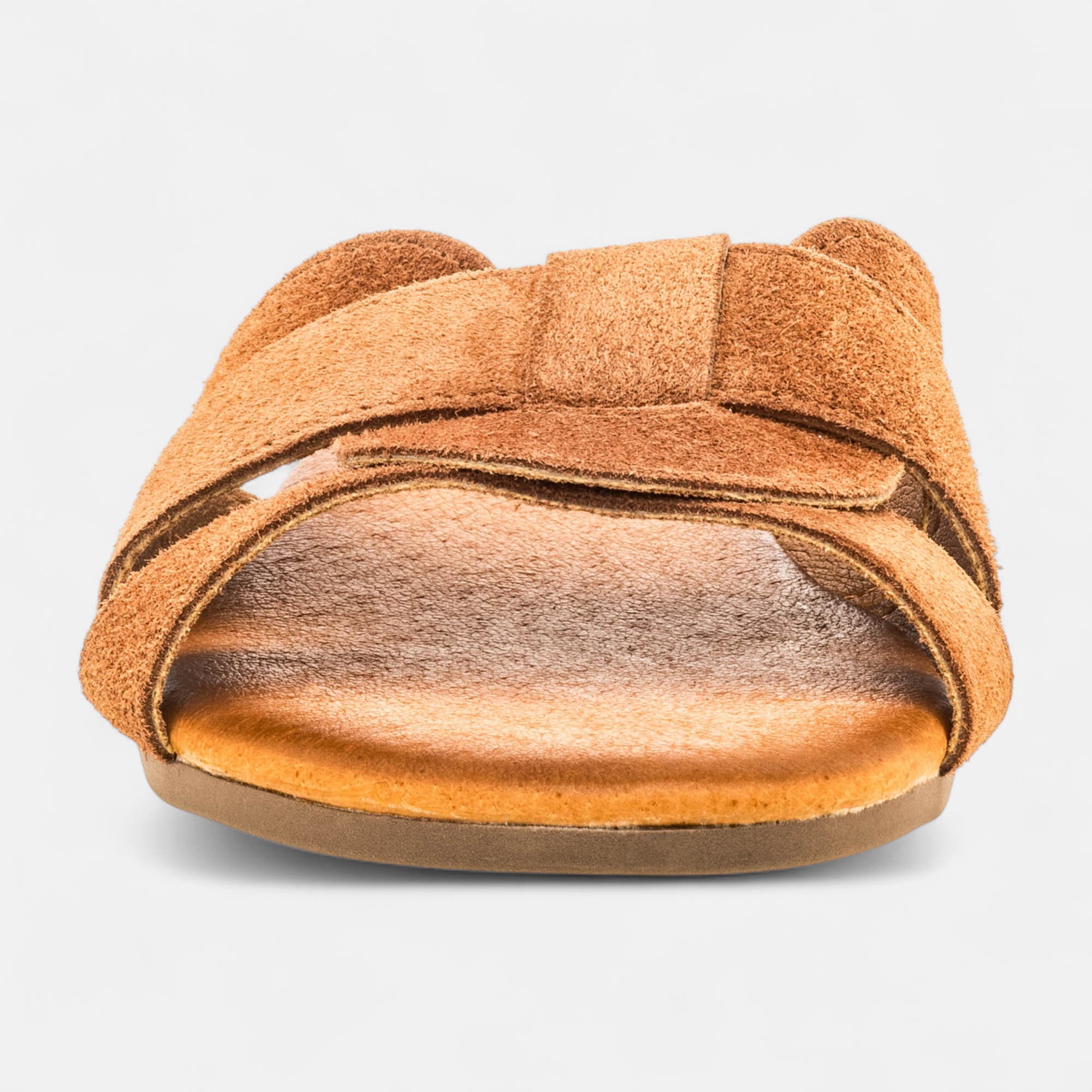 Mules Femme en cuir marron