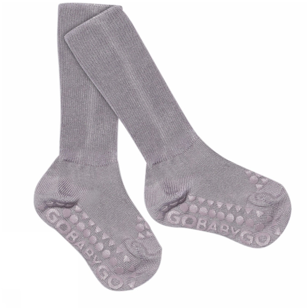Køb Gobabygo Lavender Gray Non-Slip Strømper Viscose-bamboo