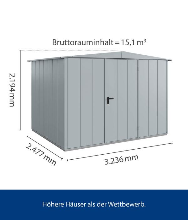 Hörmann Berry-Gerätehaus Modern-S Typ 3, ca.