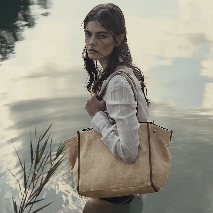 Sac cabas en lin Léon L Jérôme Dreyfuss