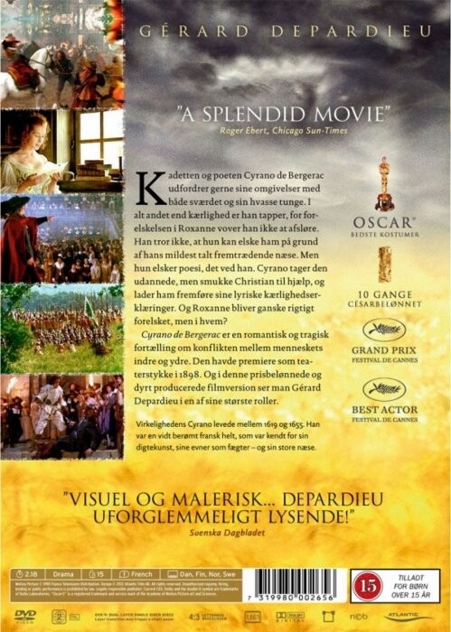 Cyrano De Bergerac - DVD