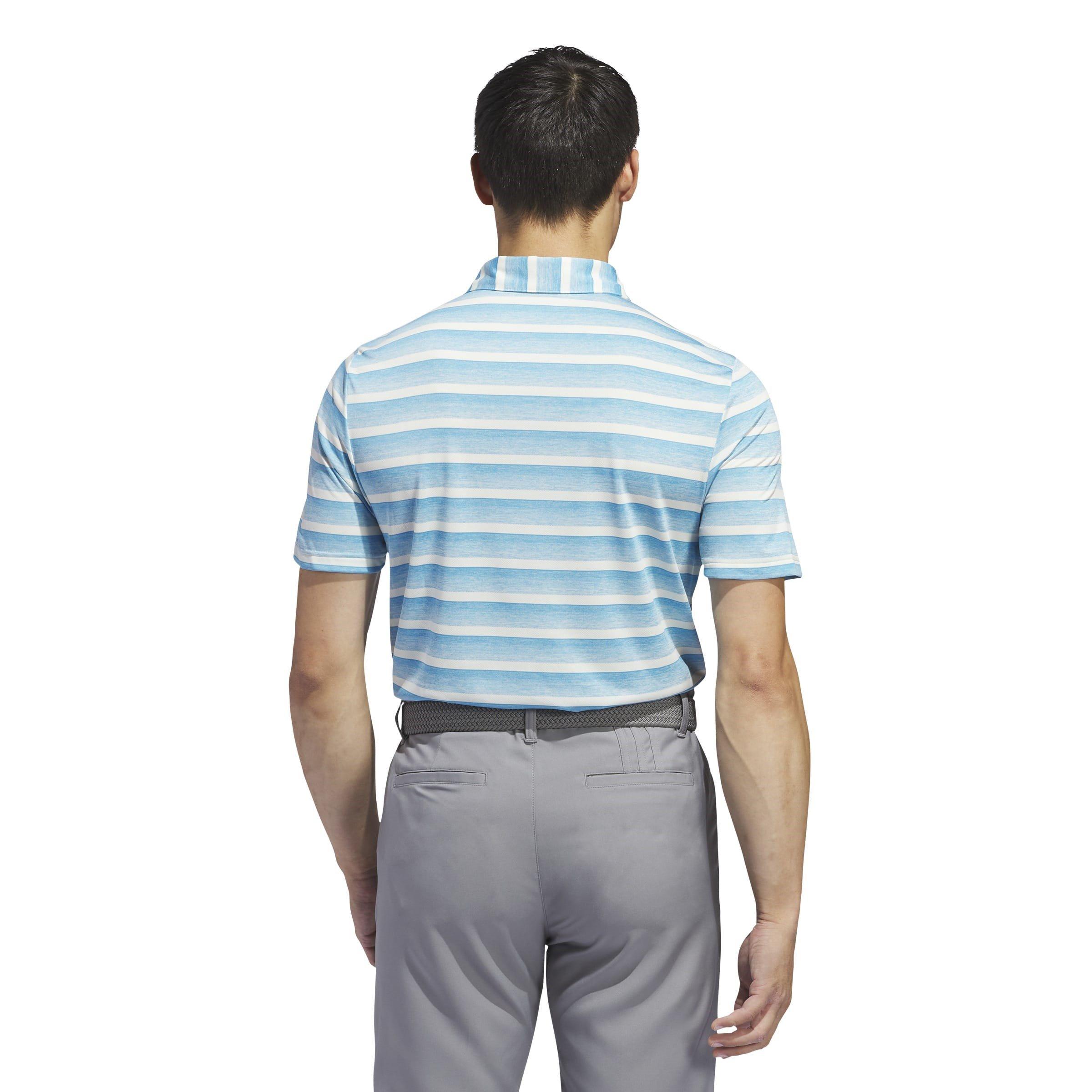 adidas Two Colour Striped Polo Shirt