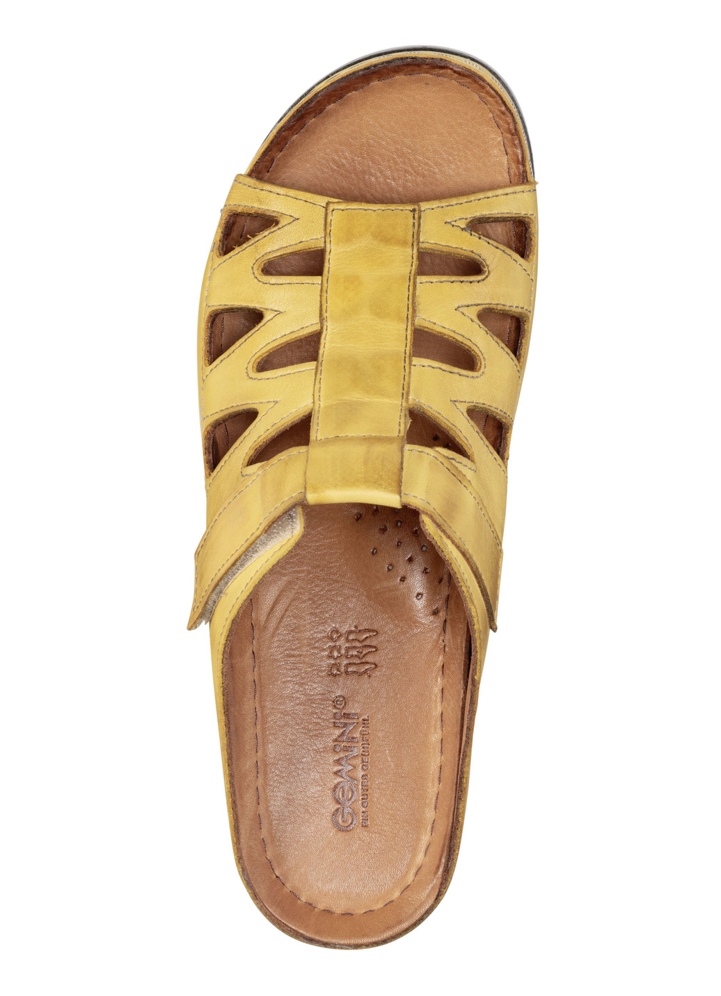 Gemini Pantolette aus teilweise schattiertem Rind-Nappaleder