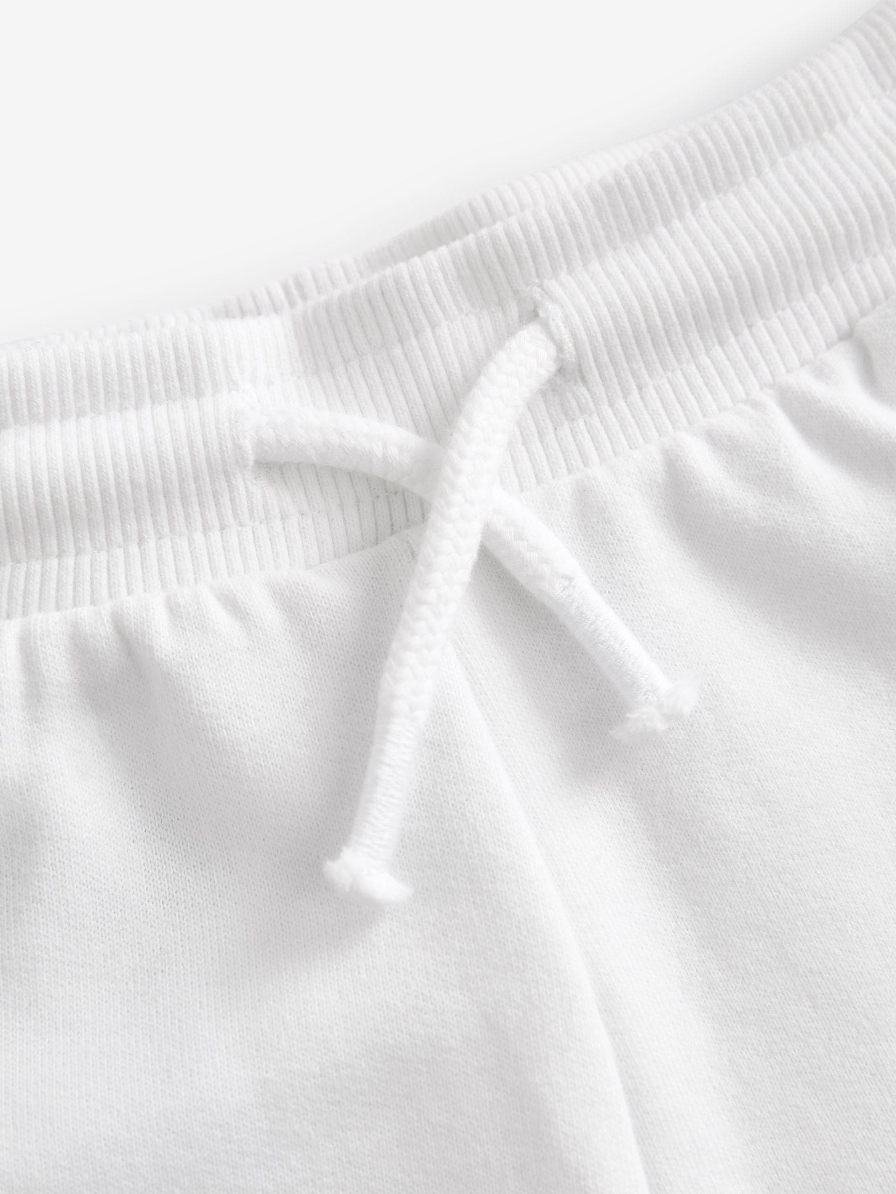 Wit effen - Jersey short (3-16 jr)