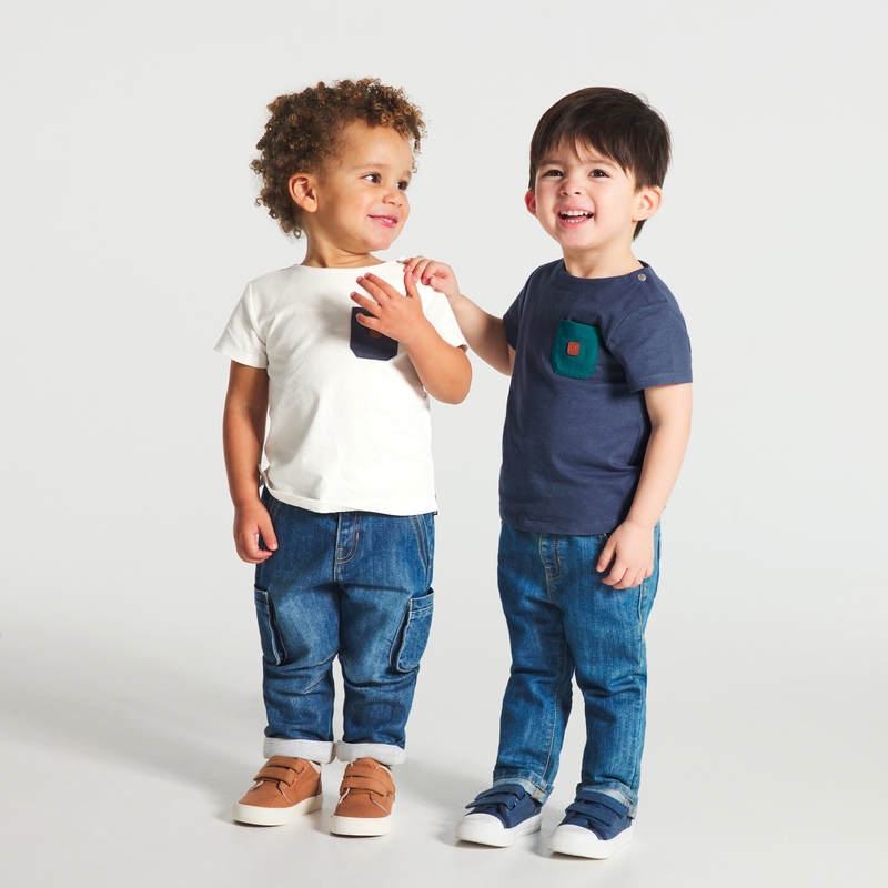 T-shirt jersey poche poitrine (lot de 3) vert bébé garçon