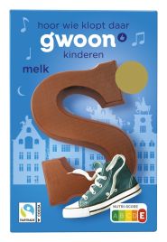Gwoon Chocoladeletter Melk (135 gram)