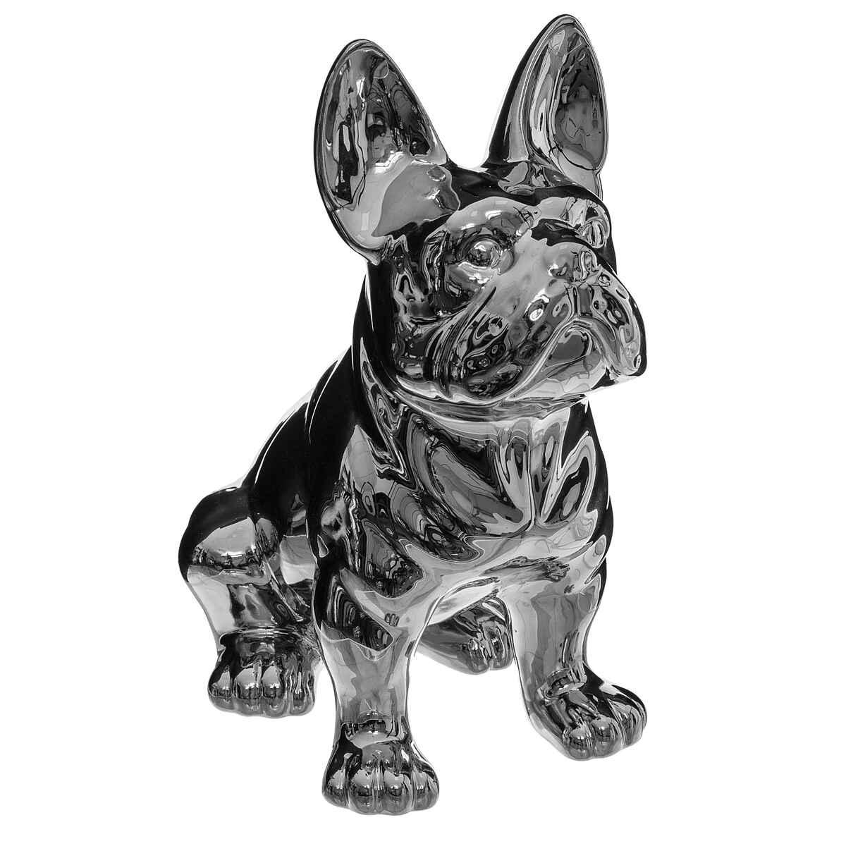 BULLDOG ARGENT H.22CM
