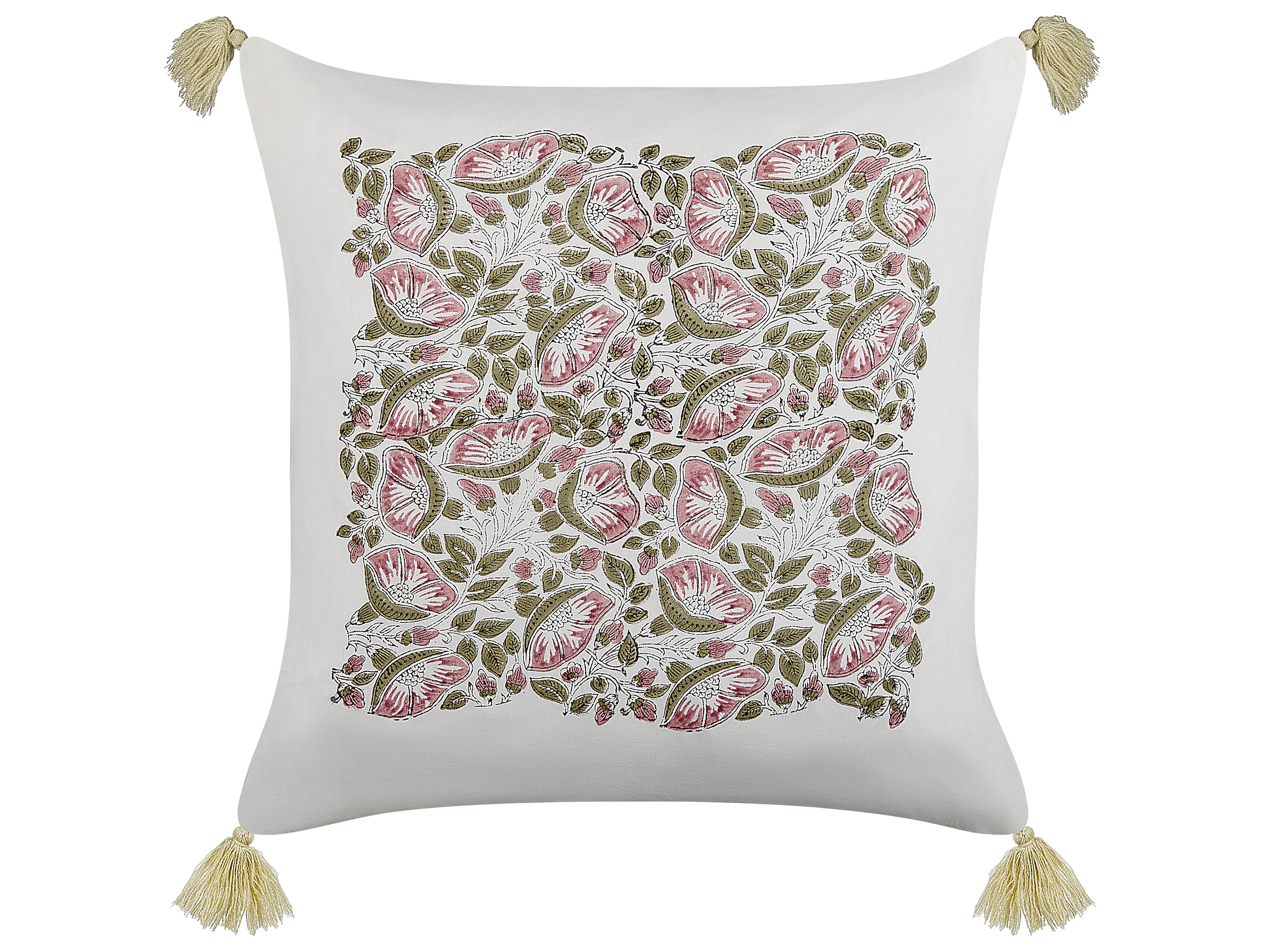 Set van 2 sierkussens CARISSA Katoen 45 x 45 cm Meerkleurig bloempatroon