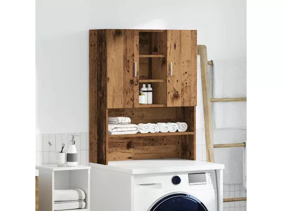 Meuble pour machine à laver vieux bois 70,5x25,5x90 cm