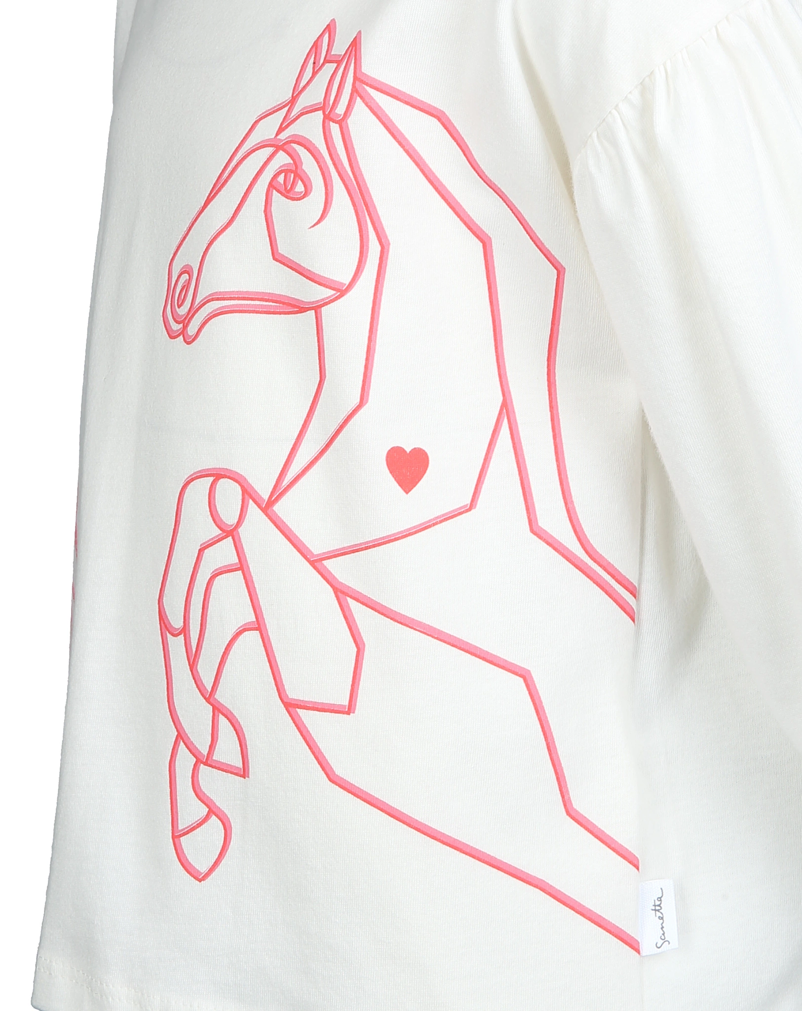 Langarmshirt HORSES LIGHT in ivory
