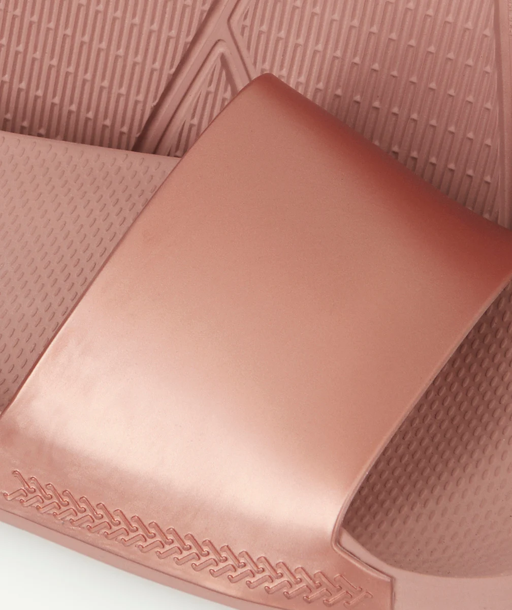 HAVAIANASCLAQUETTES FILLE ROSE MÉTALLISÉ