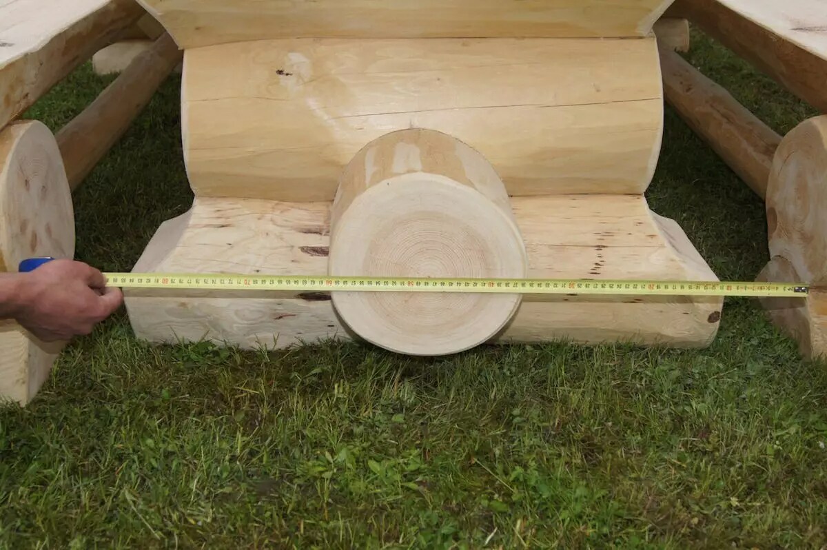 PureHaven Luxus-Holzgarnitur massiver Naturstamm nordische Fichte - versch. Ausführungen