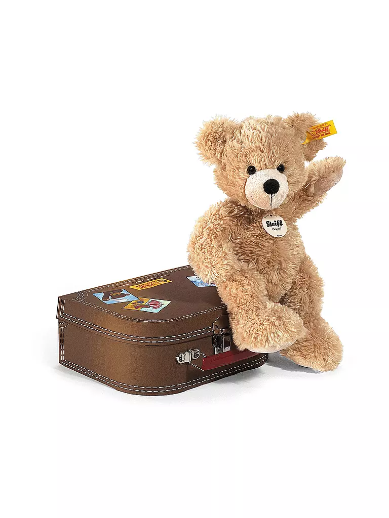 STEIFF Fynn Teddybär im Koffer beige 28cm beige
