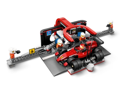 LEGO F1® pitstop en pitcrew met Ferrari auto (60443)