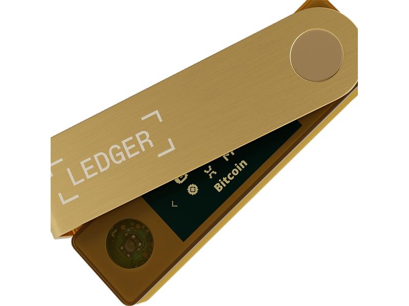 Ledger Nano X Gold Crypto-Hardware-Wallet mit Bluetooth zum Kaufen, Verwalten und Vermehren digitaler Vermögenswerte