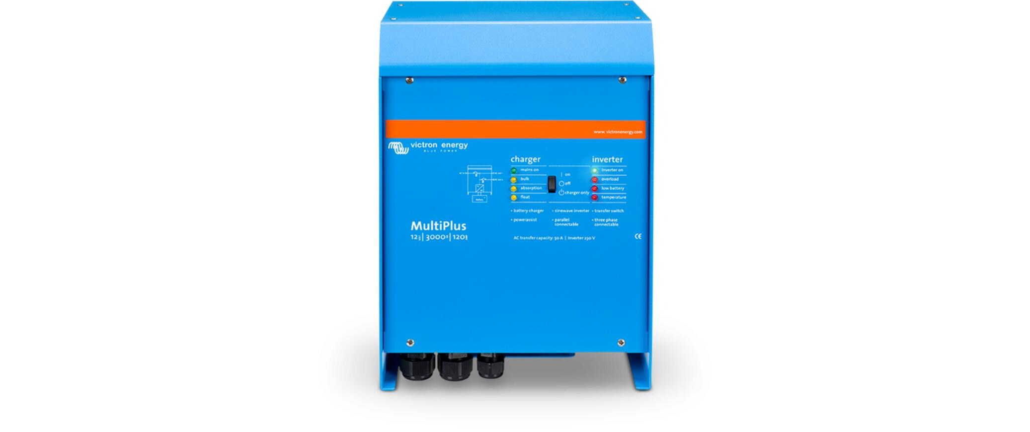 Wechselrichter MultiPlus 12/3000/120-16 12 V 3000 VA 120A<br>Wechselrichter mit 93% Wirkungsgrad