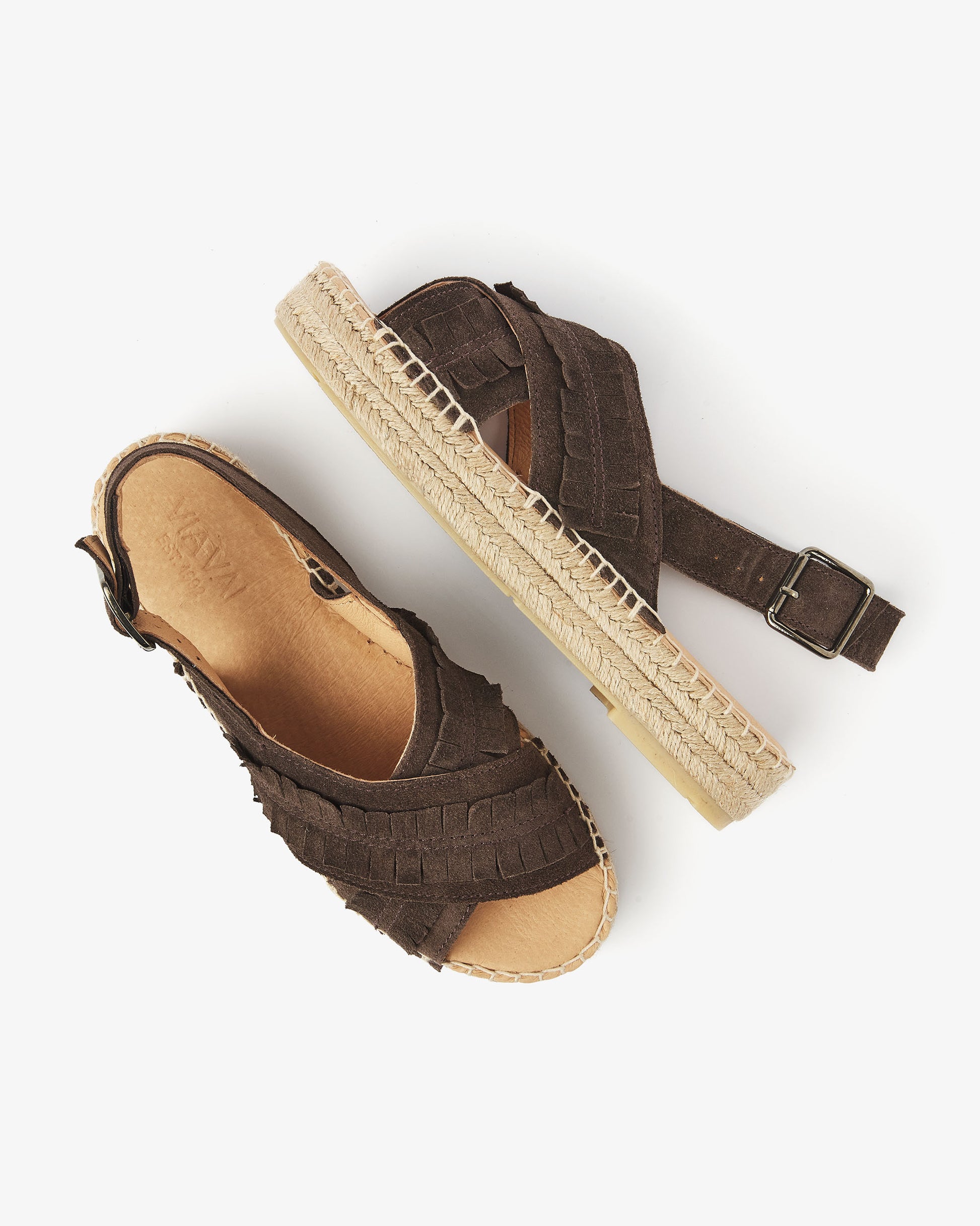 VIA VAI bruine espadrilles Mondi Noel