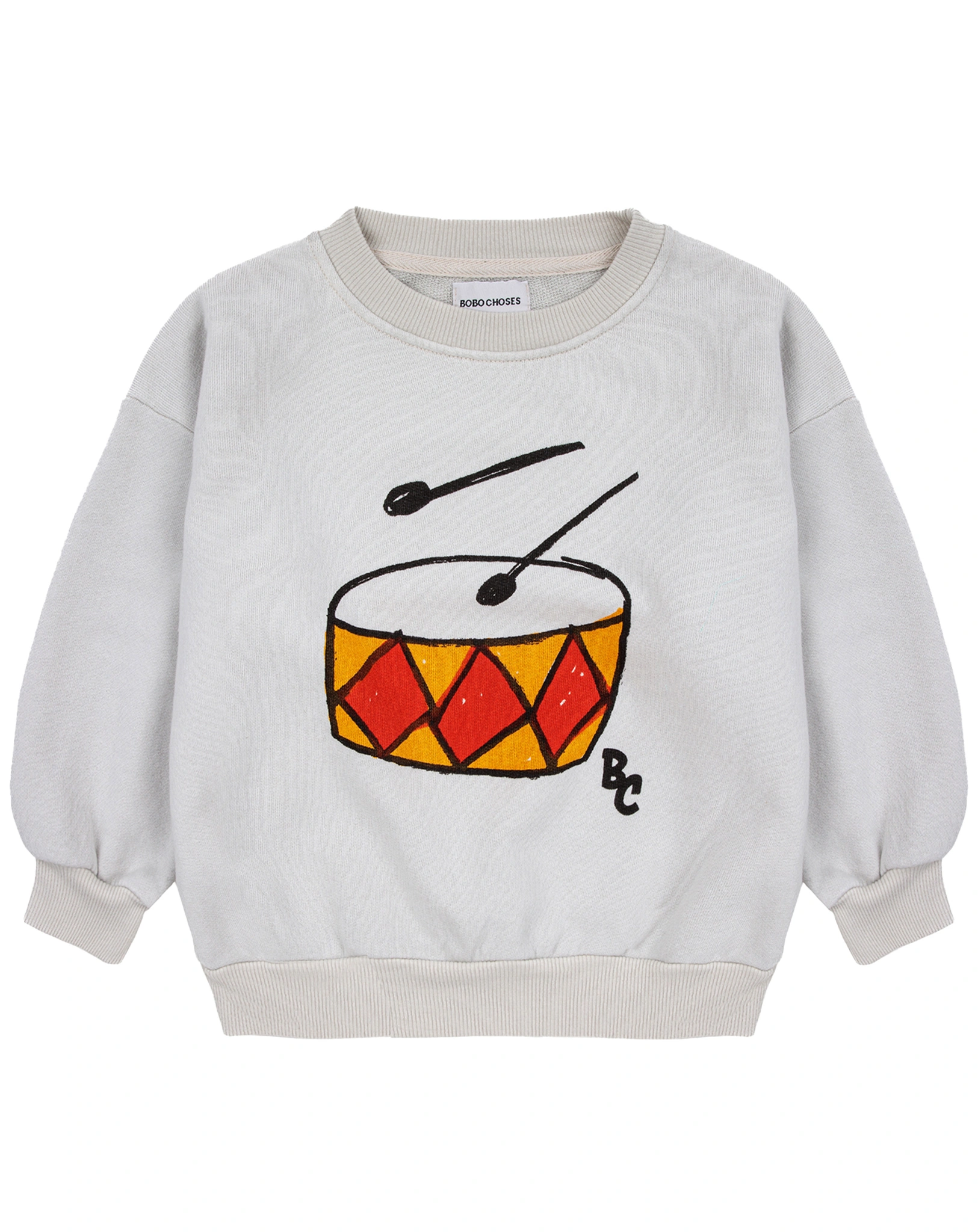 Sweatshirt PLAY THE DRUM in beige