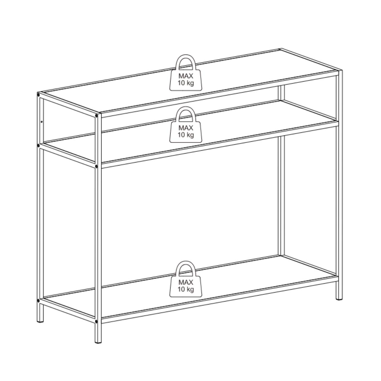 by fonQ  Jaxon Sidetable B 100 cm - Antraciet