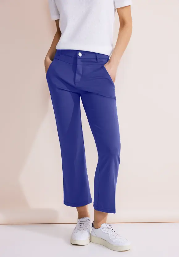 Slim Fit Twill Hose - intense royal blue