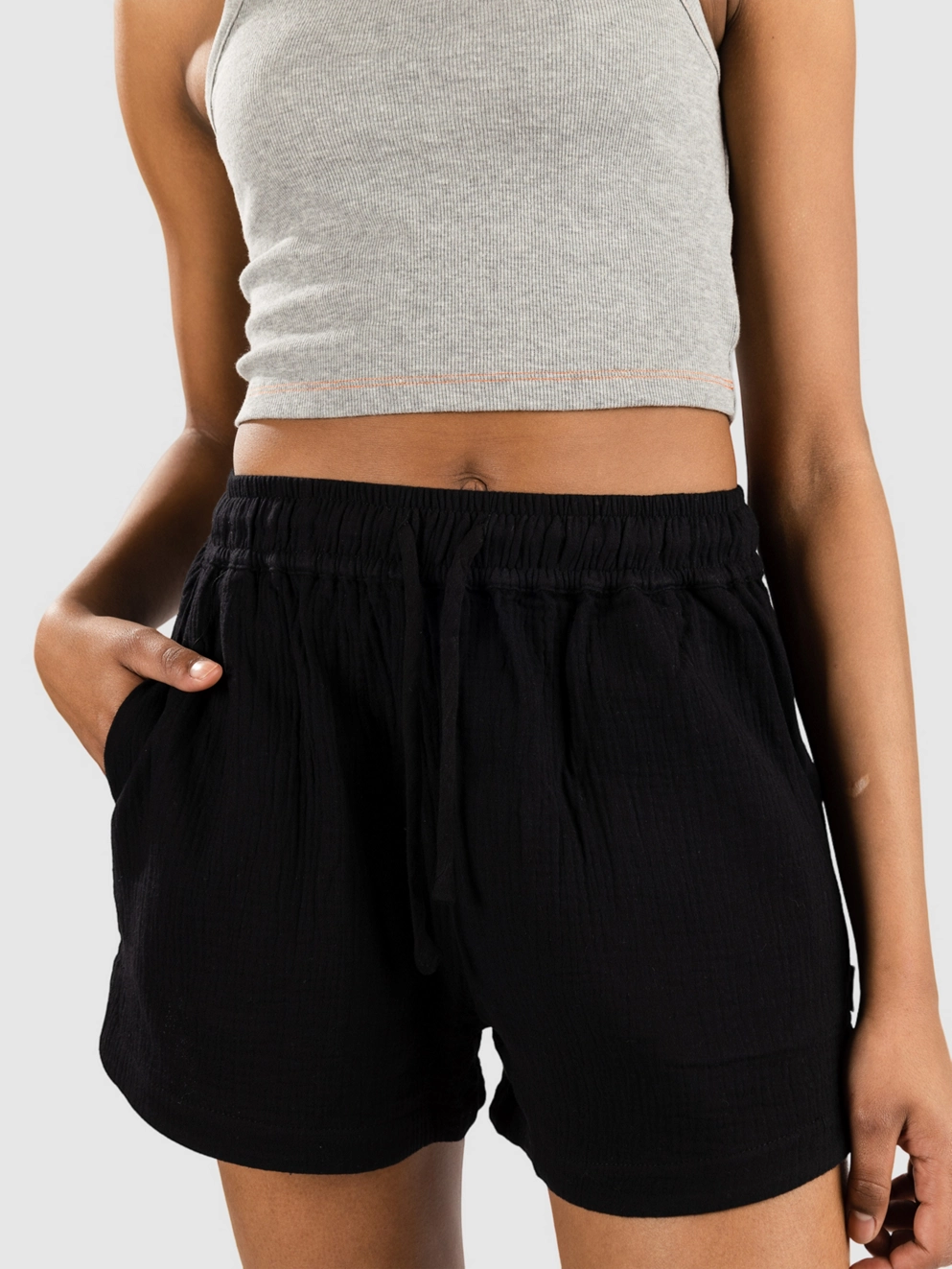 Blue Tomato Linen Shorts black