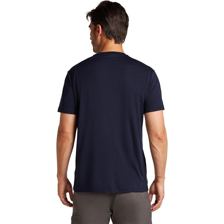 Icebreaker M Mer 150 Tech LiteSS T Ris Light Midnight Navy