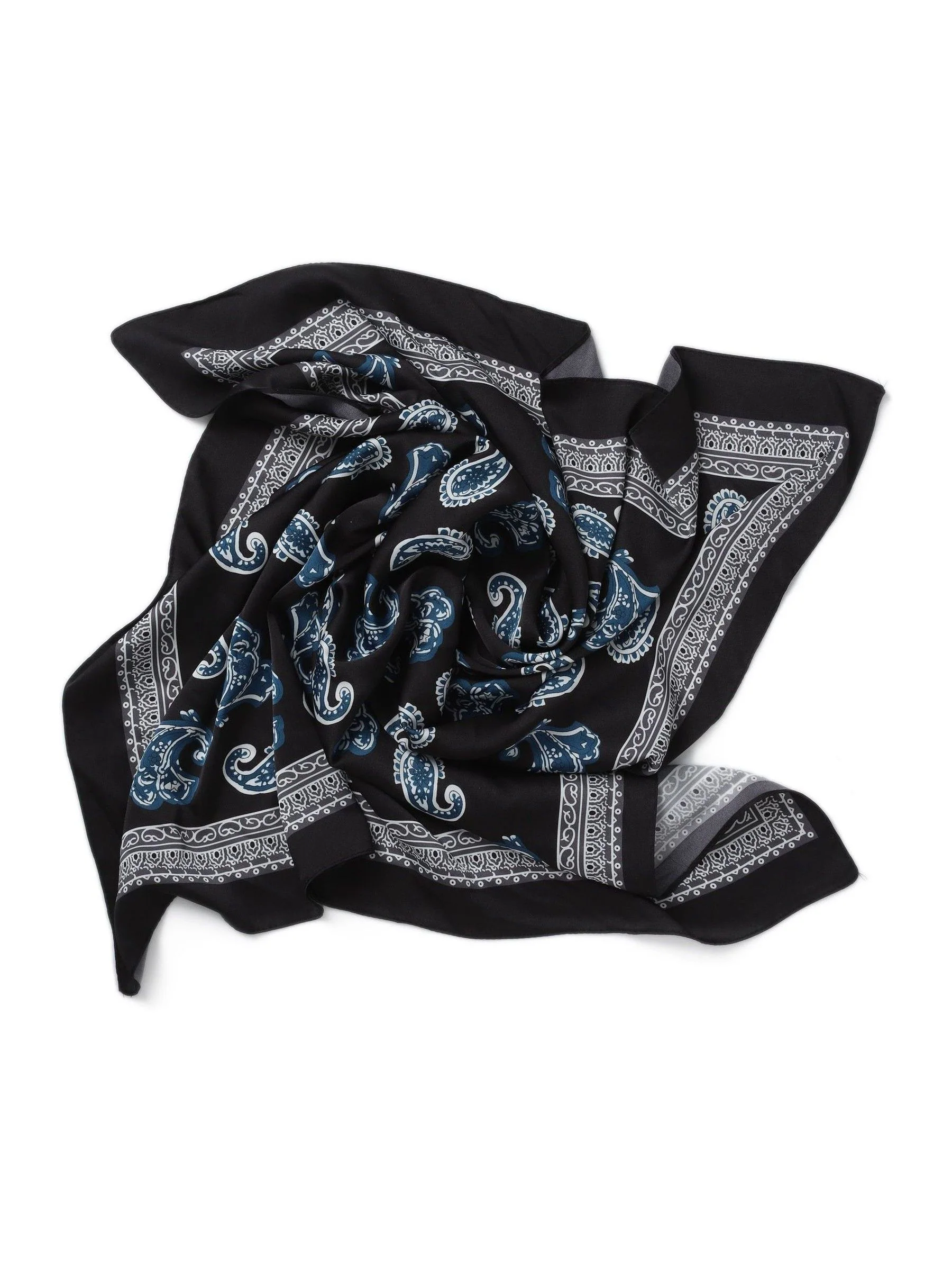 Aela Blue Paisley Scarf