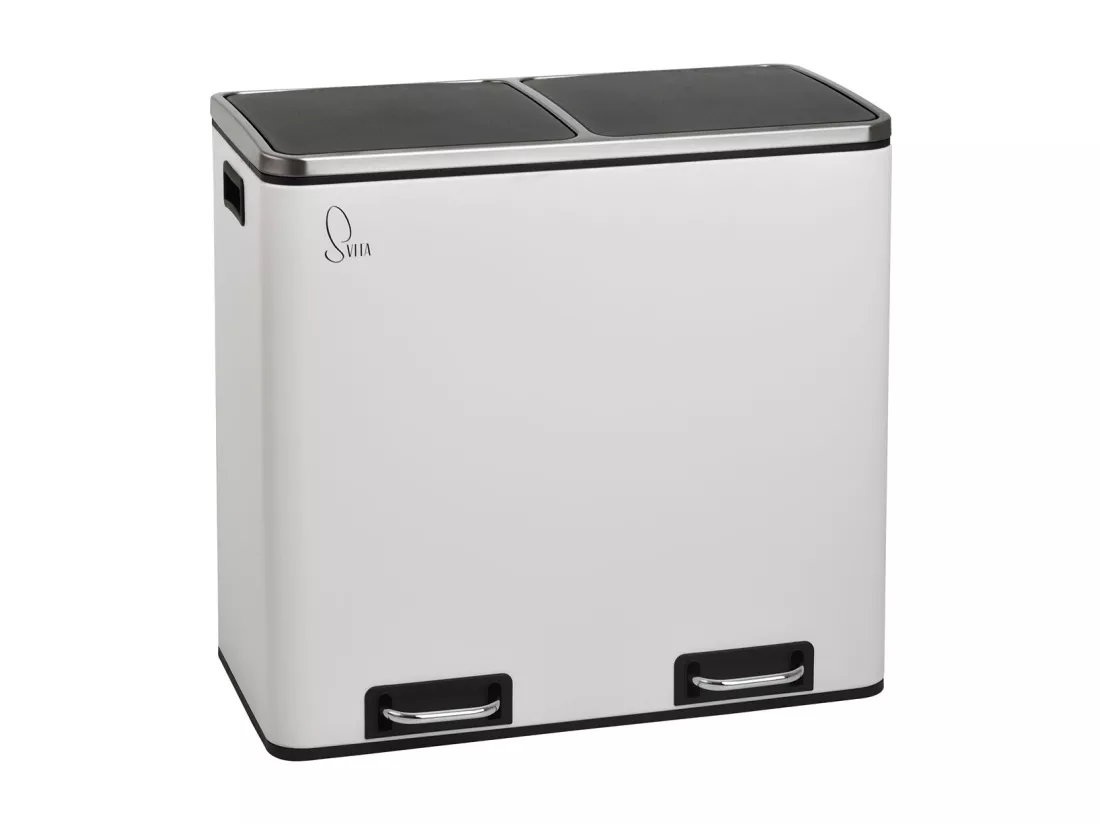 SVITA TM2X24 poubelle 48l blanc