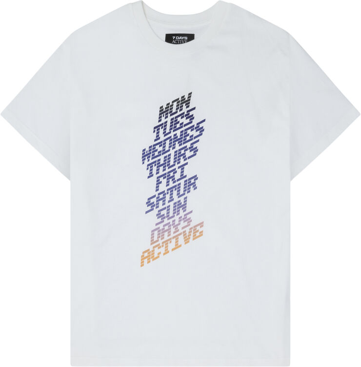7 Days Active Organic Regular Fit Tee 049 brilliant white