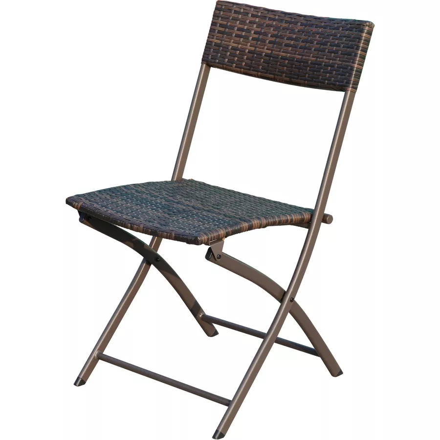 Outsunny Balkonmöbel als 3-teiliges Set kaffeebraun