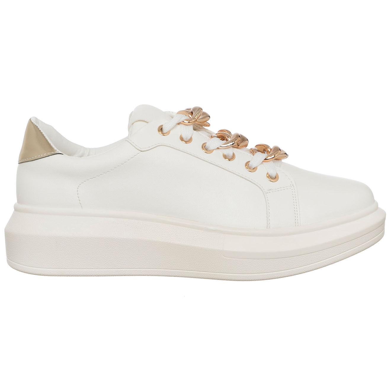 Loretta by Loretta Sneakers Clarissa blanc/doré