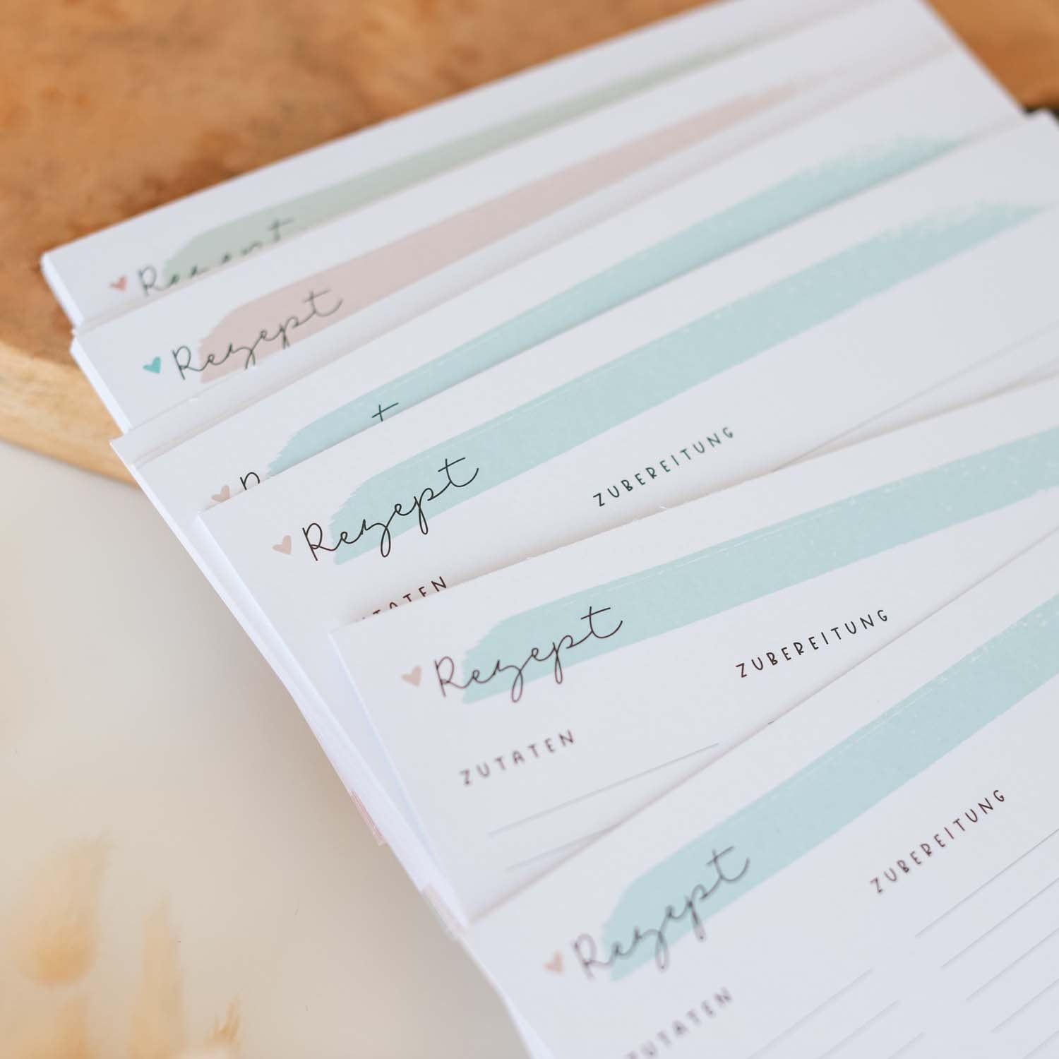 Karten für Rezeptbox „Lieblingsrezepte