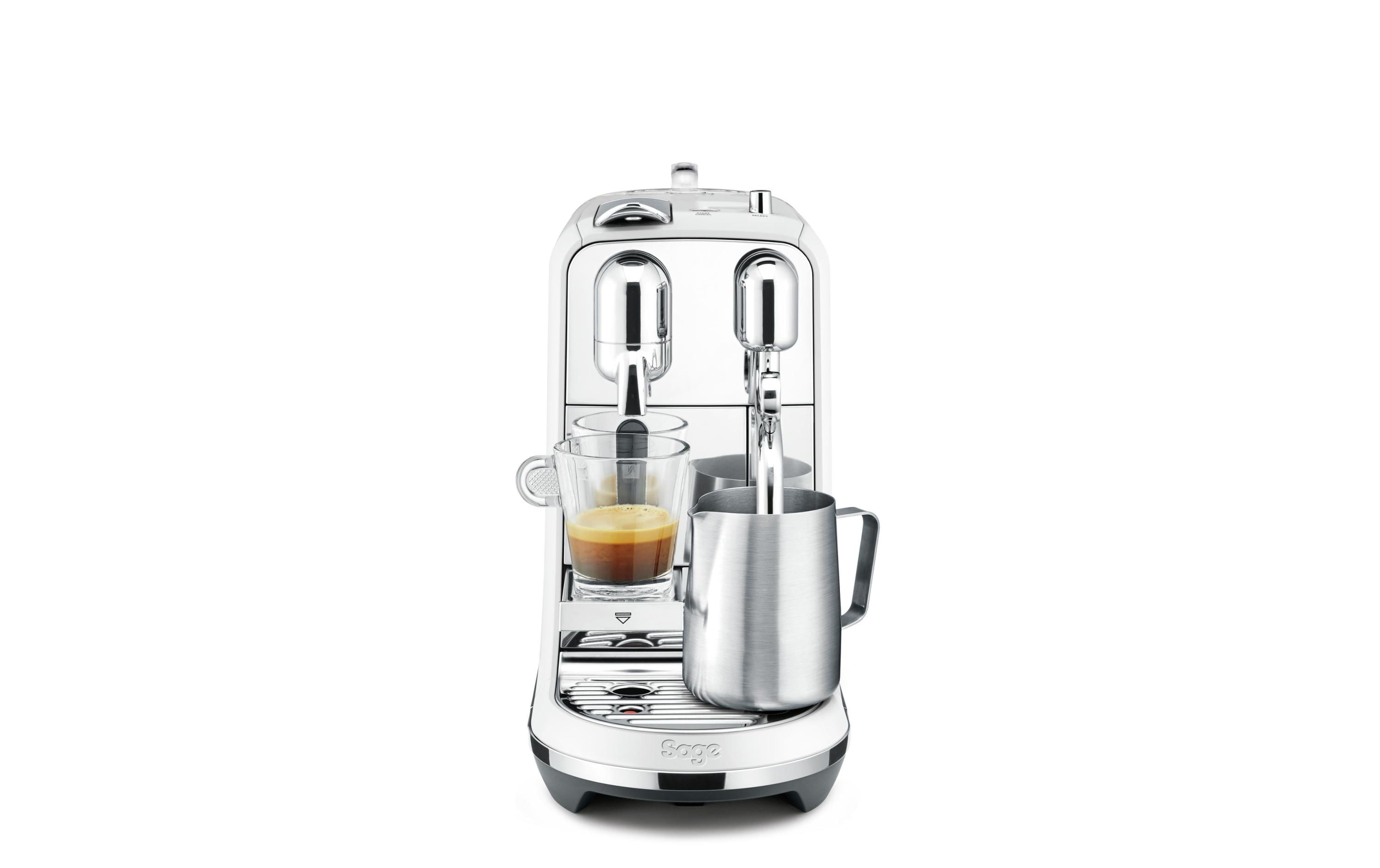 Kaffeemaschine Nespresso Creatista Plus SNE800SST Weiss<br>Mit der Creatista Plus werden Sie Ihr eigener Barista