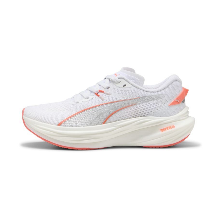 PUMA Chaussures de Running Deviate Nitro 3 - Blanc/Glowing Red Femme