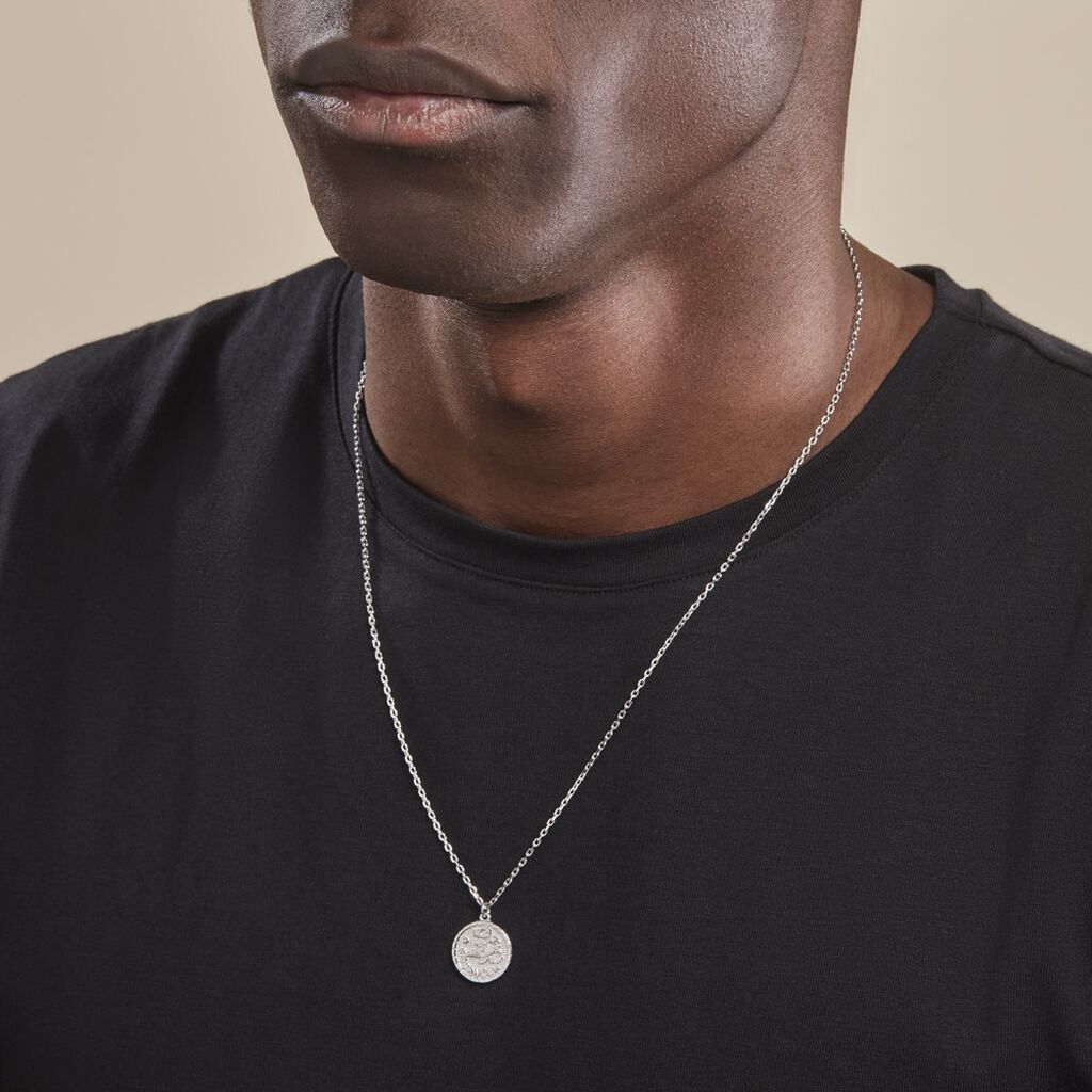 Collier Argent Blanc Hosni