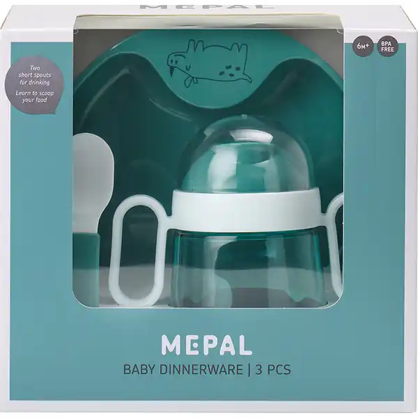 Babygeschirrset Mio Deep Turquoise 3-teilig