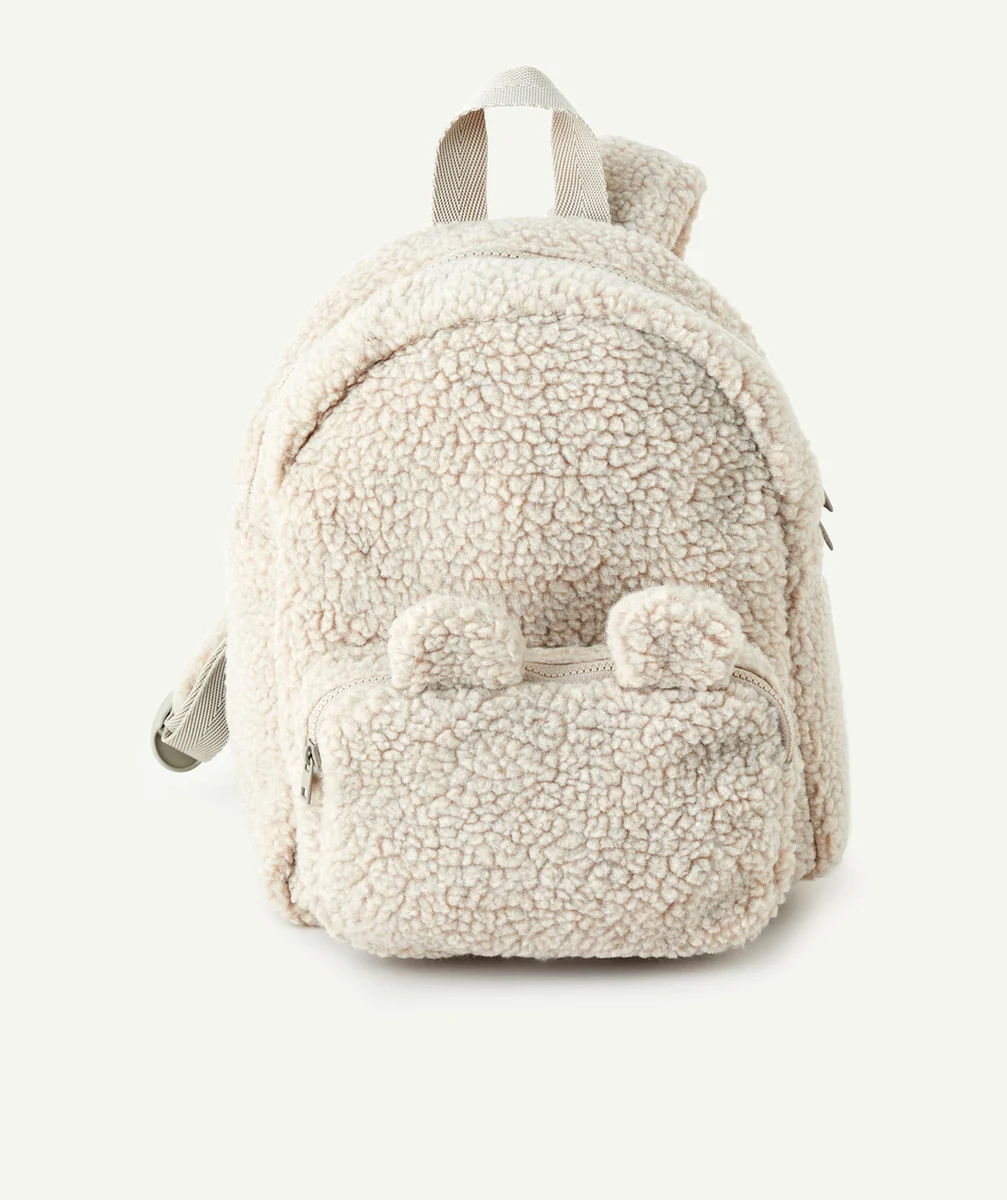 LIEWOODSAC À DOS EN SHERPA BLANC CASSÉ