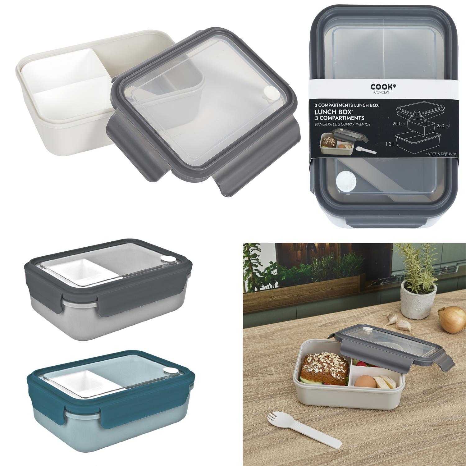 LUNCH BOX 3 COMPARTIMENTS COLORE