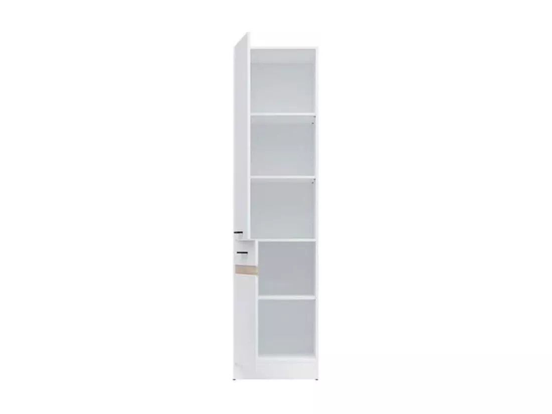 Colonne de cuisine 2 Portes ouverture gauche - 50 x 196 x 46 cm - Blanc brillant