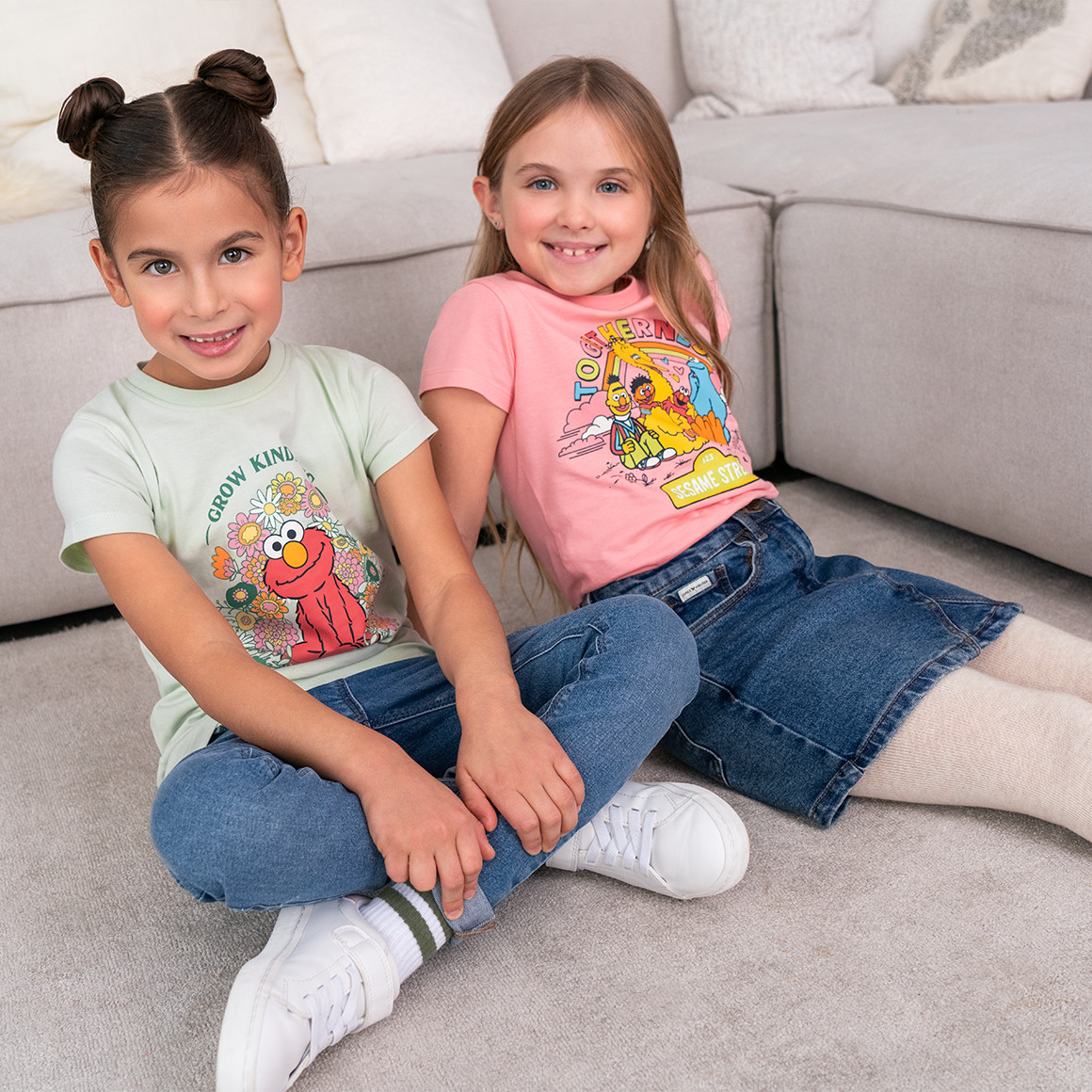 Topolino Sesamstraße T-Shirt mit Print hellgrün