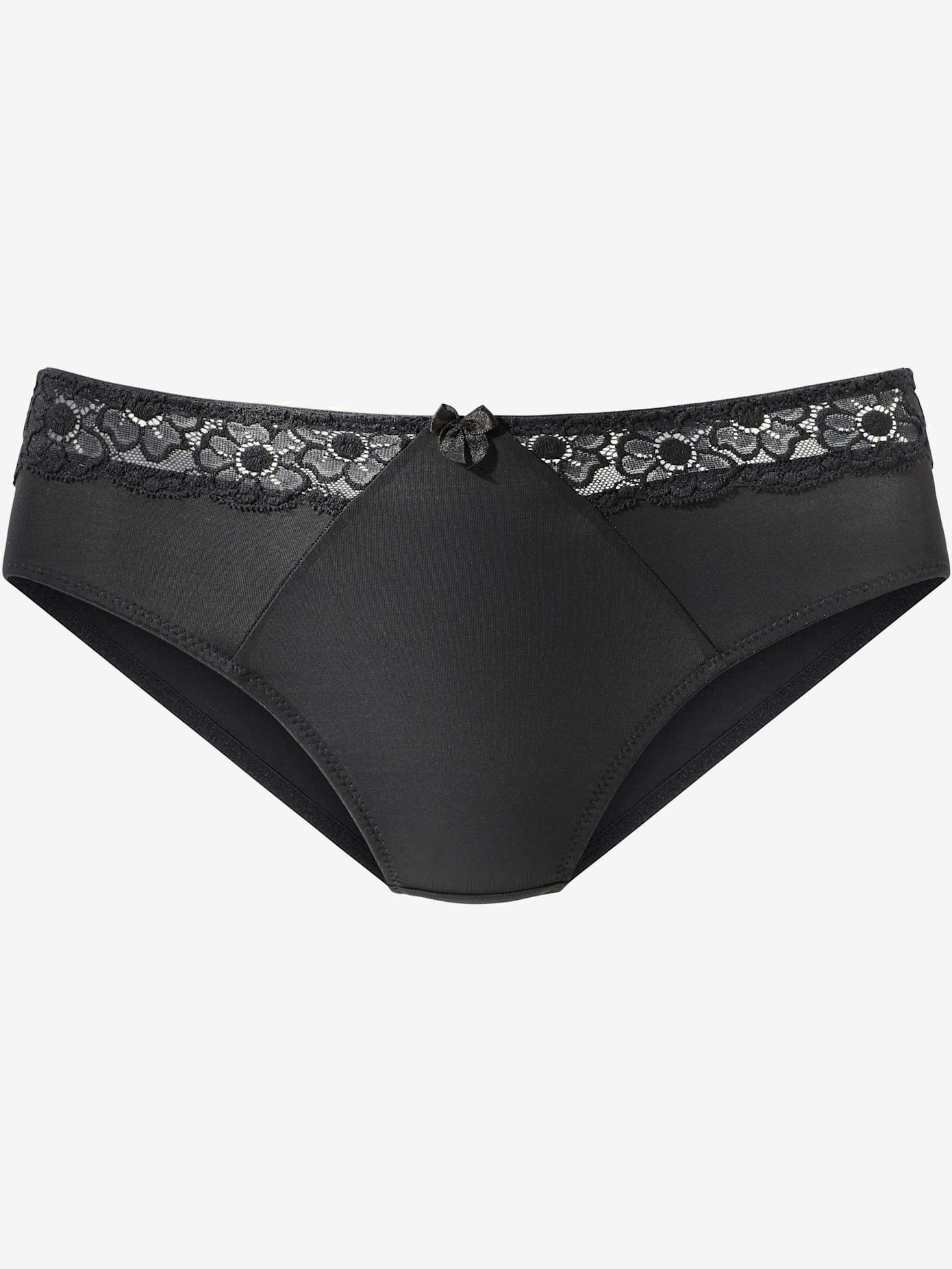 Slip confortable avec élégant empiècement dentelle