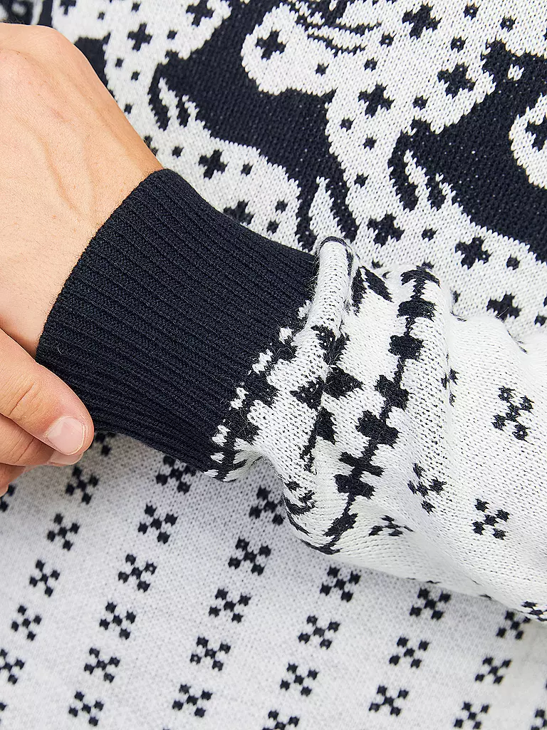 JACK & JONES Pullover JJXMAS GABRIEL dunkelblau