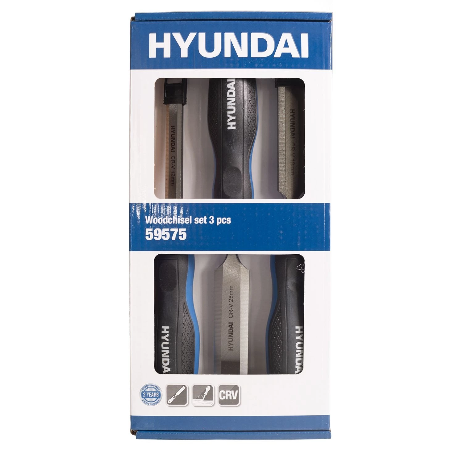Hyundai 59575 3-delige Houtbeitelset - 12/19/25mm