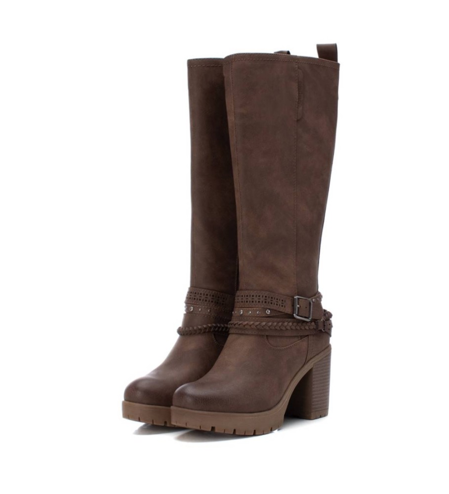 Botas Refresh 171491 marrom - Altura do salto 8cm -