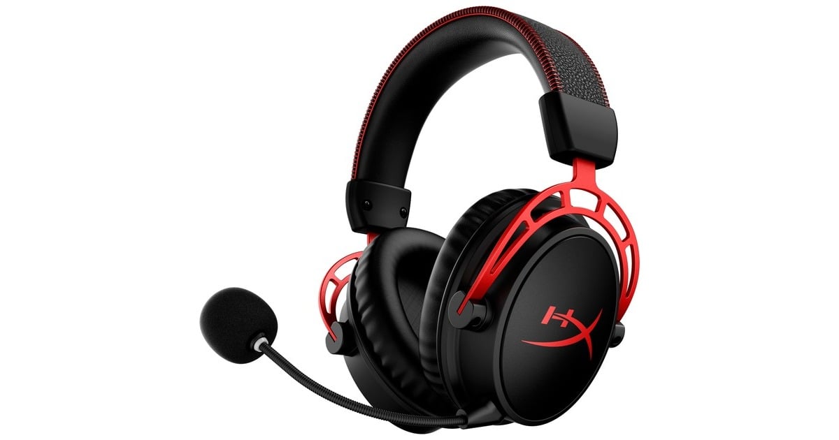 HyperXCloud Alpha Wireless over-ear gaming headset  (Zwart/rood)