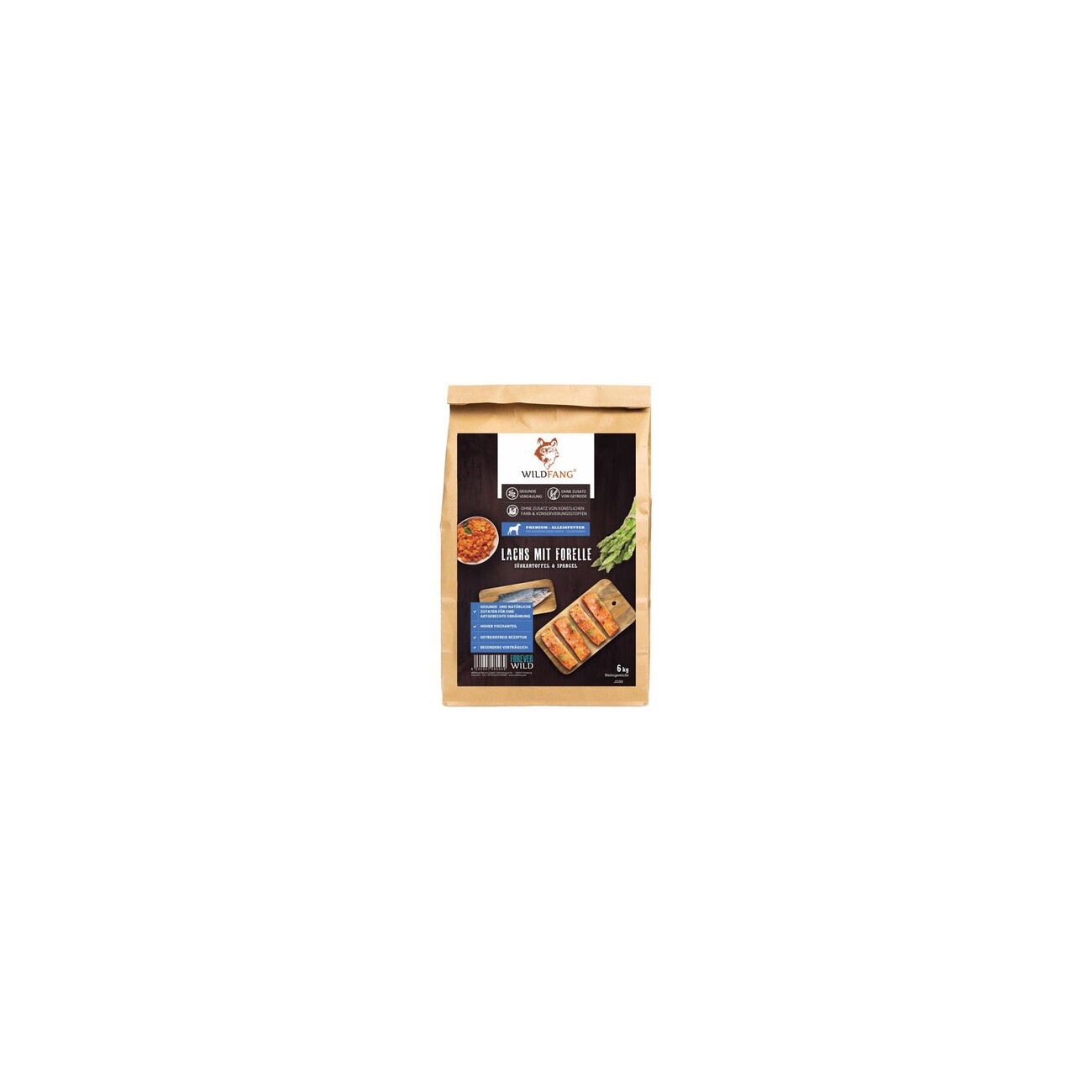 Wildfang ® Maxi Adult Trockenfutter mit Lachs und Forelle 2 kg