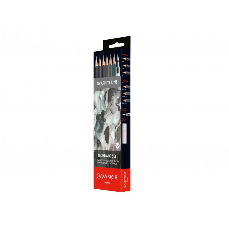 Caran d'Ache wasservermalbare Graphitstifte, Set