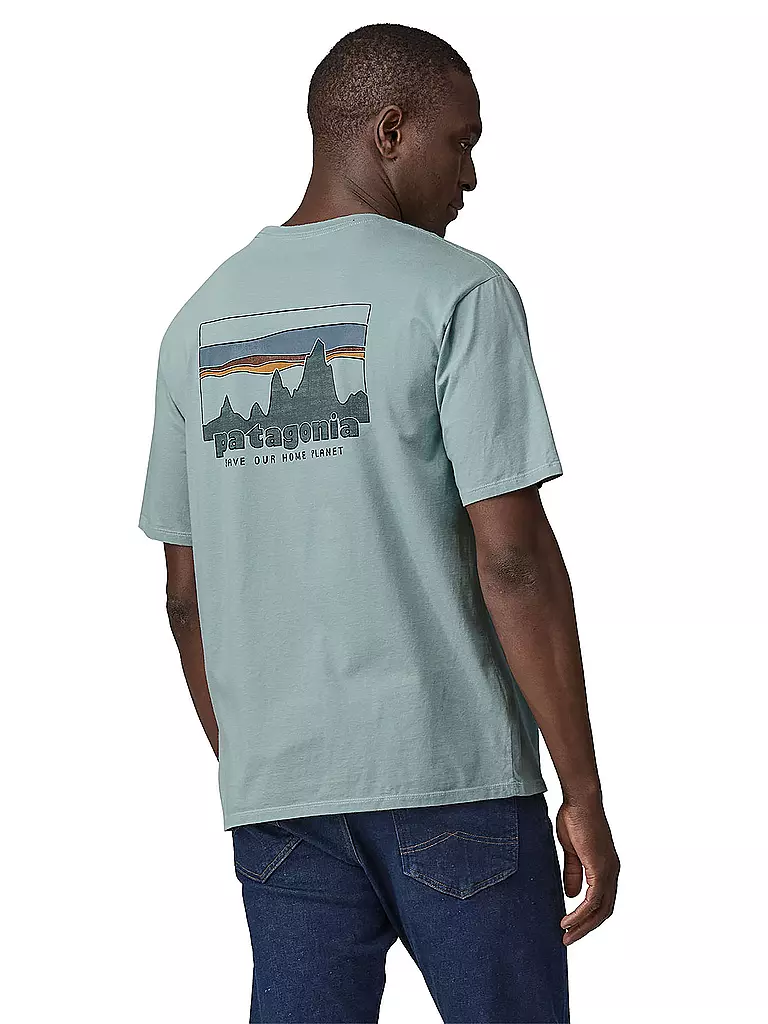 PATAGONIA T-Shirt 73 Skyline Organic blau
